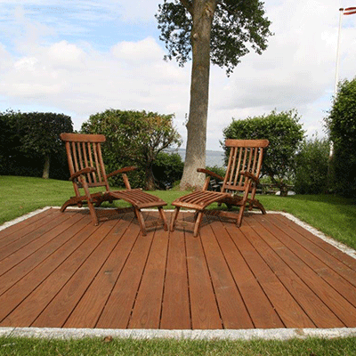 Varmebehandlet Ask terrasse